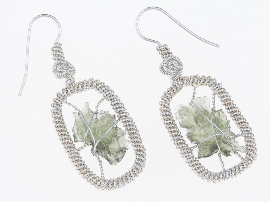 Parure in argento con Moldaviti 5965