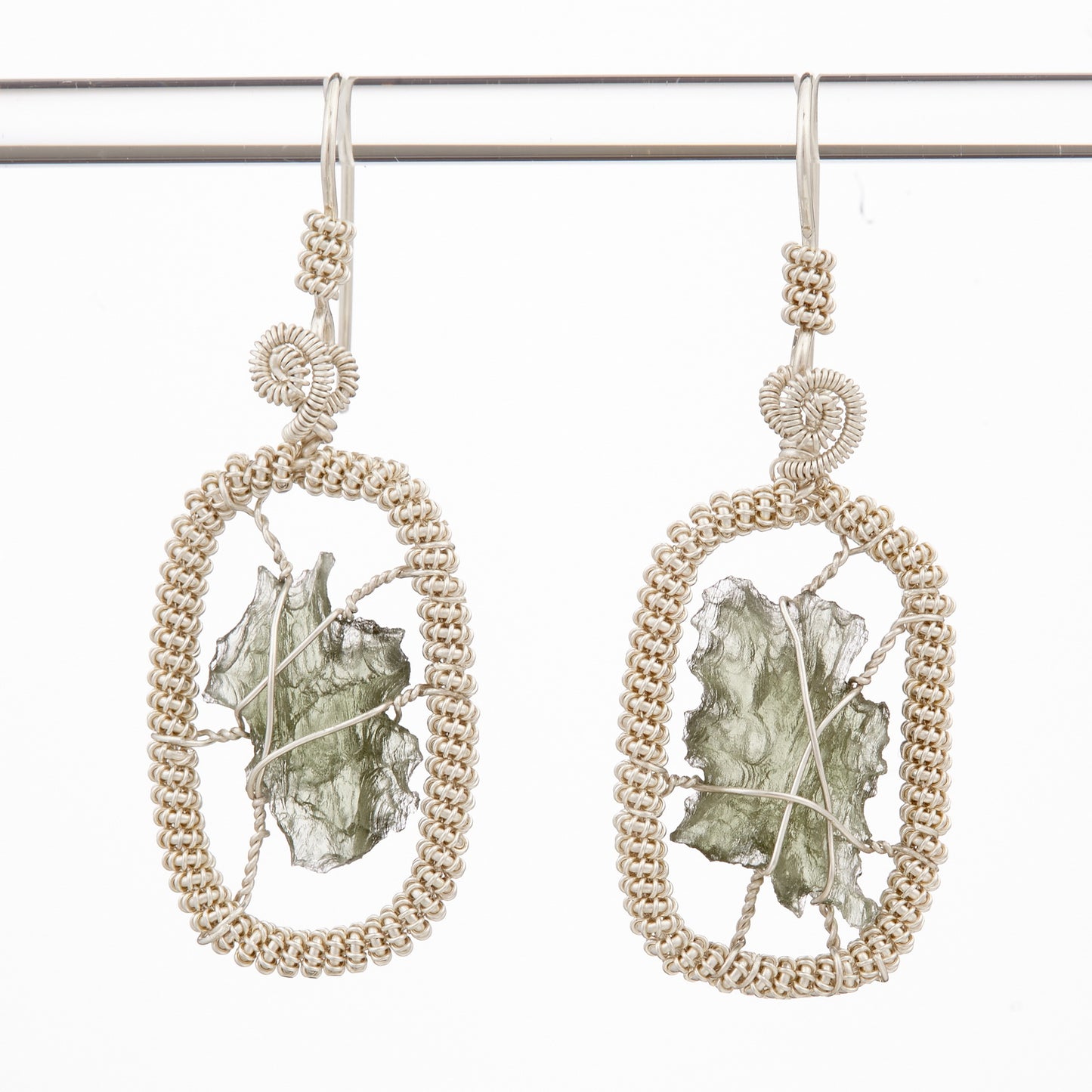 Parure in argento con Moldaviti 5965