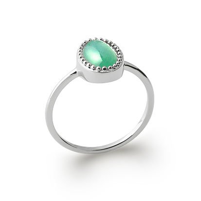 Anello Avventurina “Alexandra” – Argento 925