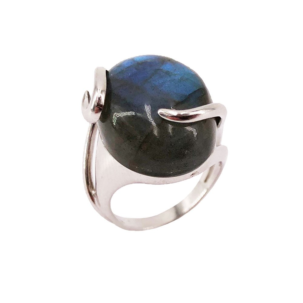 Anello Labradorite “Océane” – Argento 925