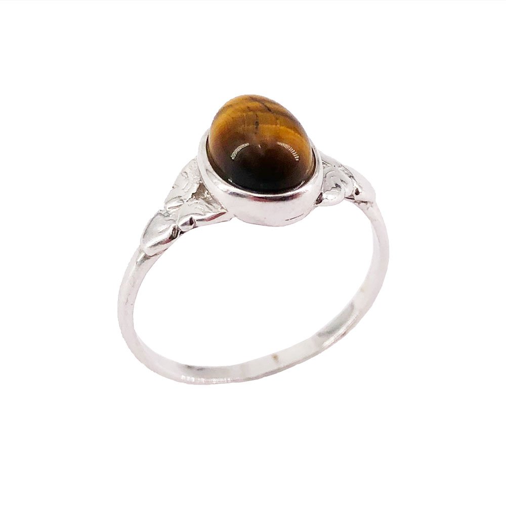 Anello Occhio di Tigre “Marianne” – Argento 925