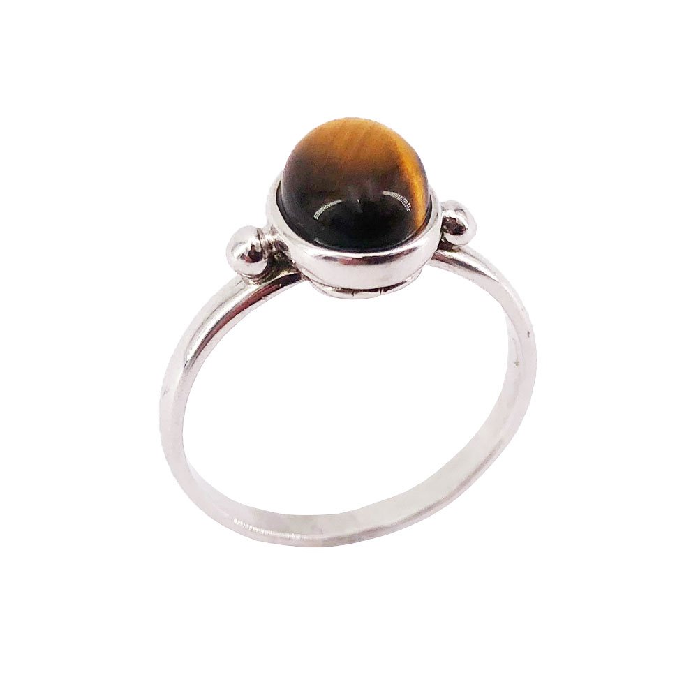 Anello Occhio di Tigre “Camille” – Argento 925