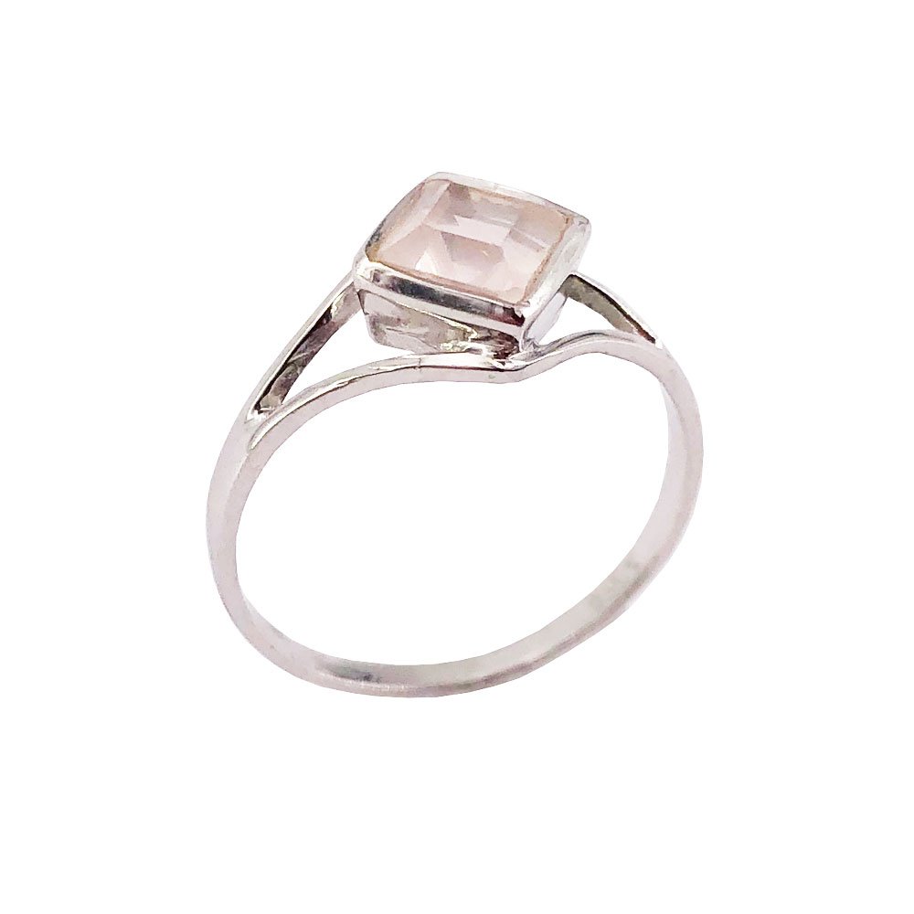 Anello Quarzo Rosa “Elisabeth” – Argento 925