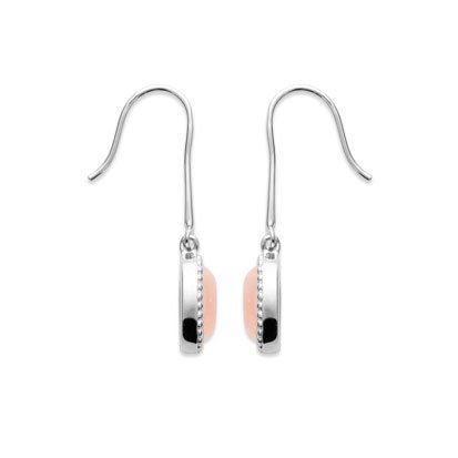 Orecchini Quarzo Rosa “Alexandra” – Argento 925