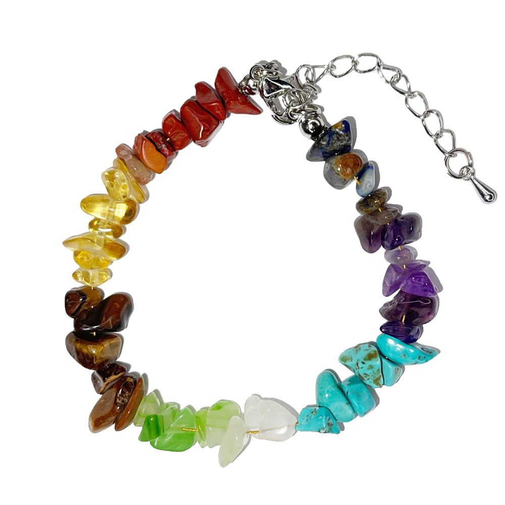 Bracciale 7 chakra – Barocco con chiusura – da 19 a 23 cm