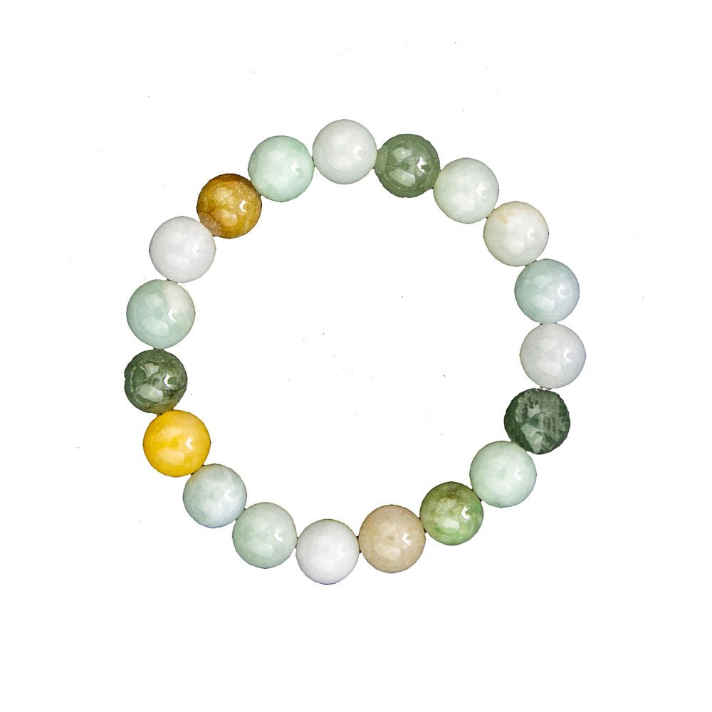 Bracciale in Giada Birmana – perline