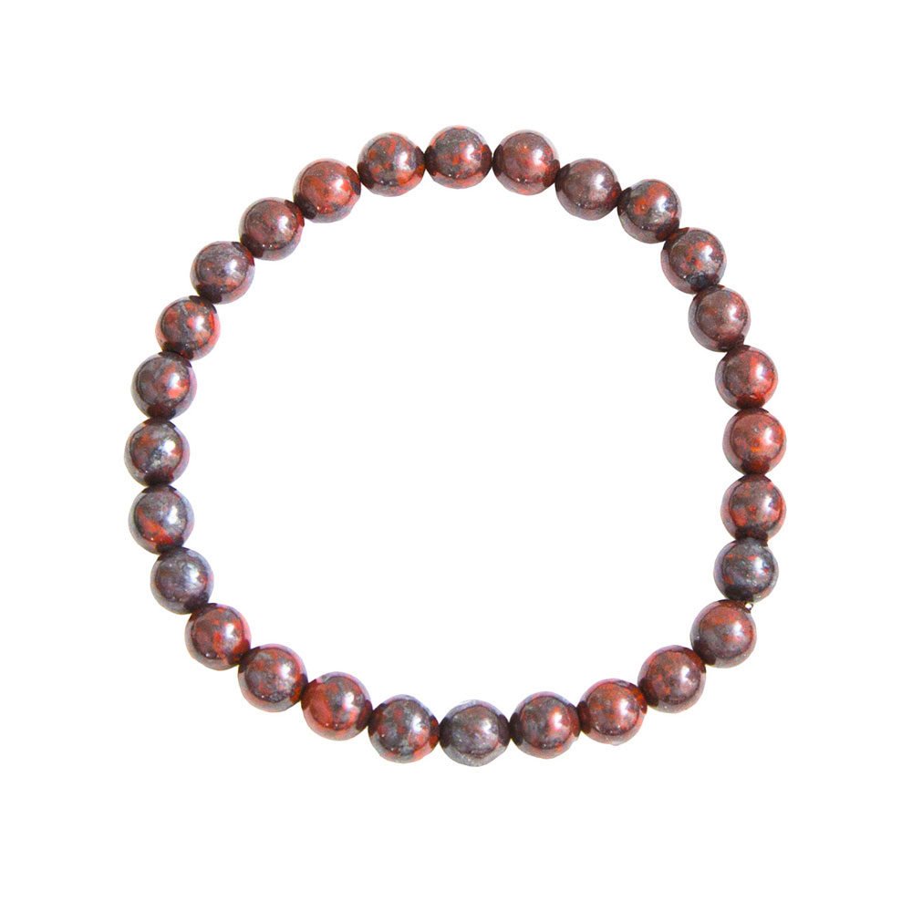 Bracciale in Diaspro Brecciato - Pietre con perline