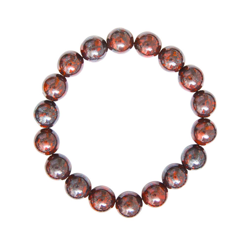 Bracciale in Diaspro Brecciato - Pietre con perline