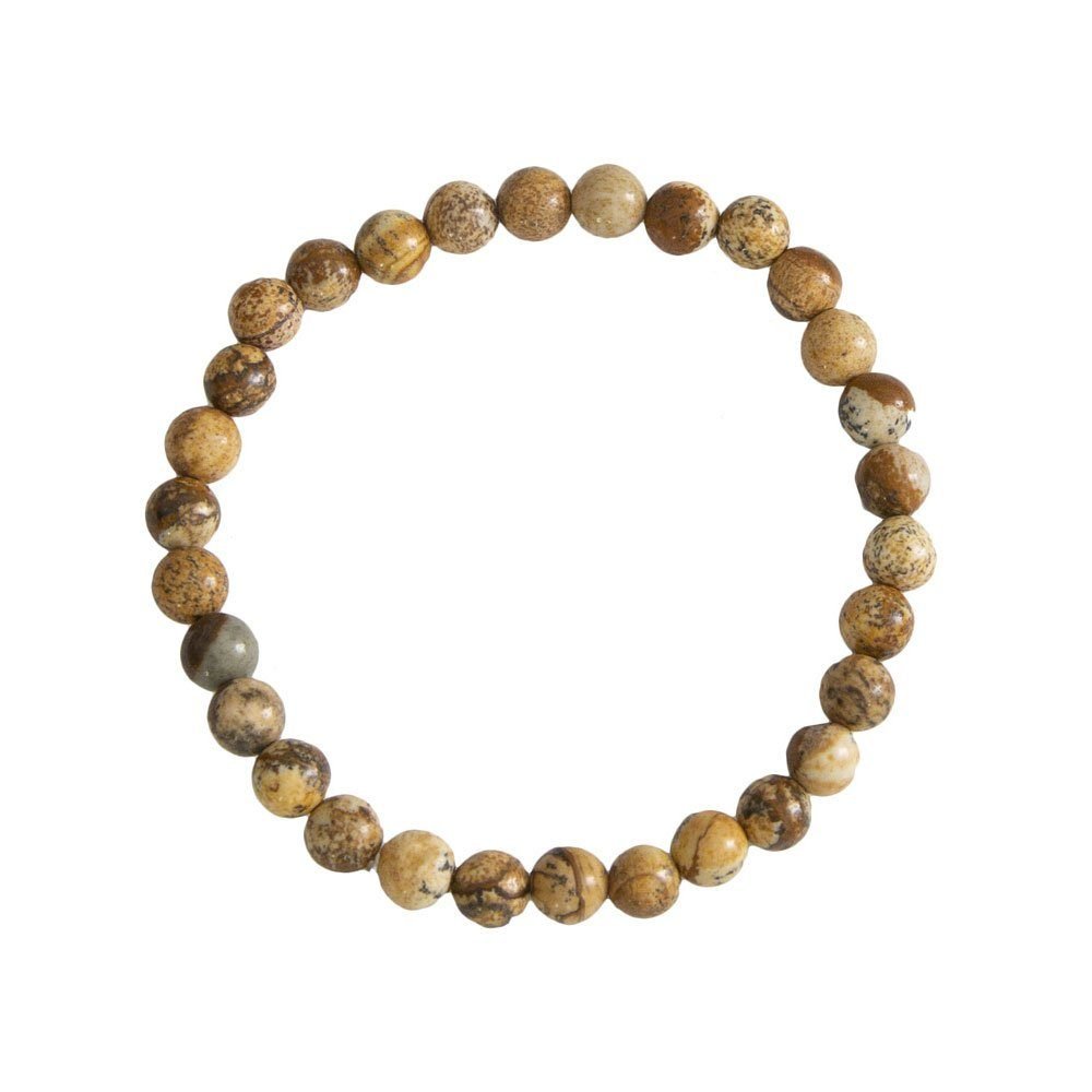 Bracciale in Diaspro Paesaggistico – Pietre con perline