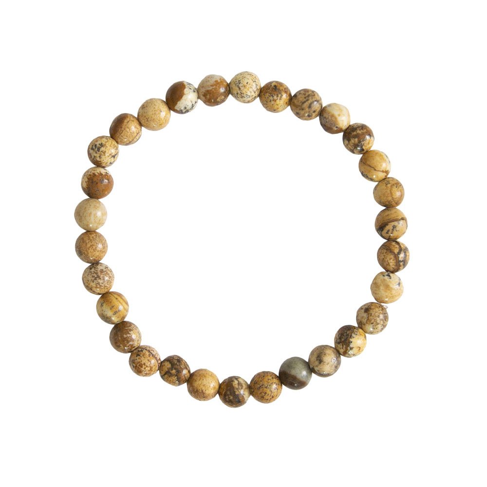 Bracciale in Diaspro Paesaggistico – Pietre con perline