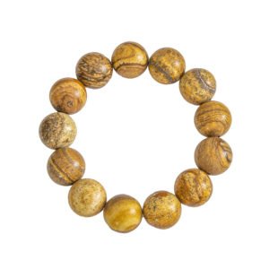 Bracciale in Diaspro Paesaggistico – Pietre con perline