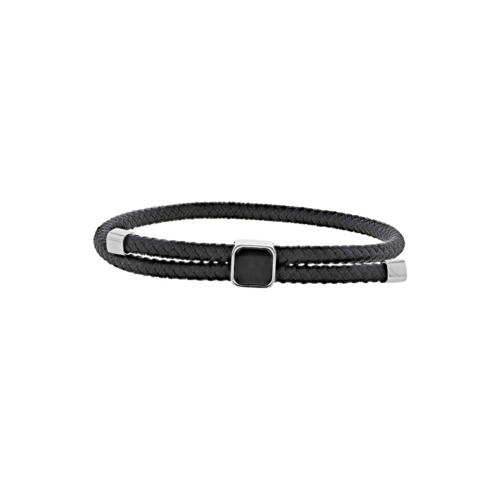 Bracciale Onice “For Him” Cordone regolabile – Ref. F01-689