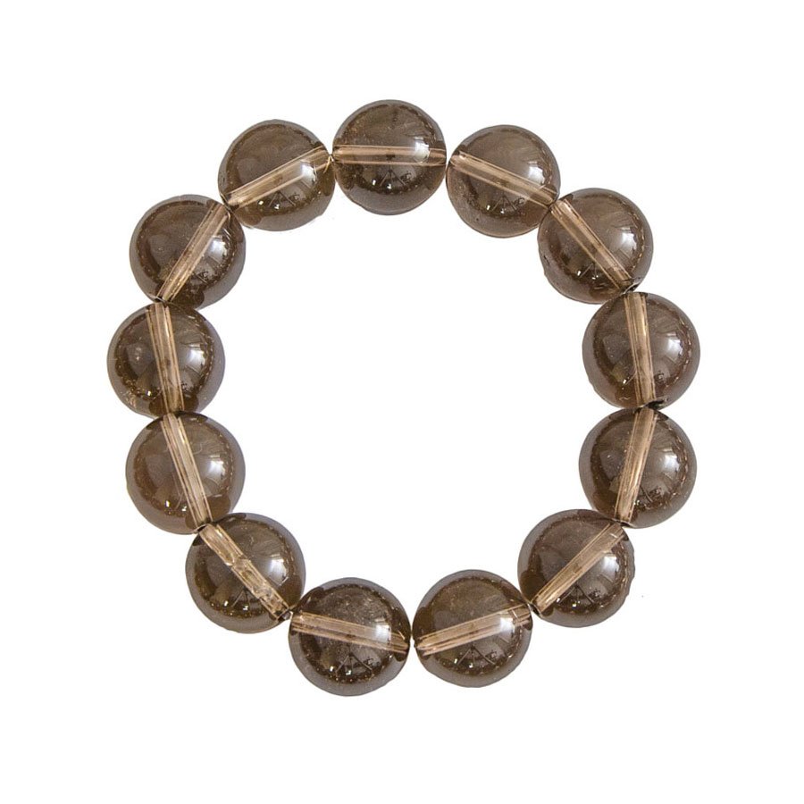 Bracciale al Quarzo Fumé – Perline