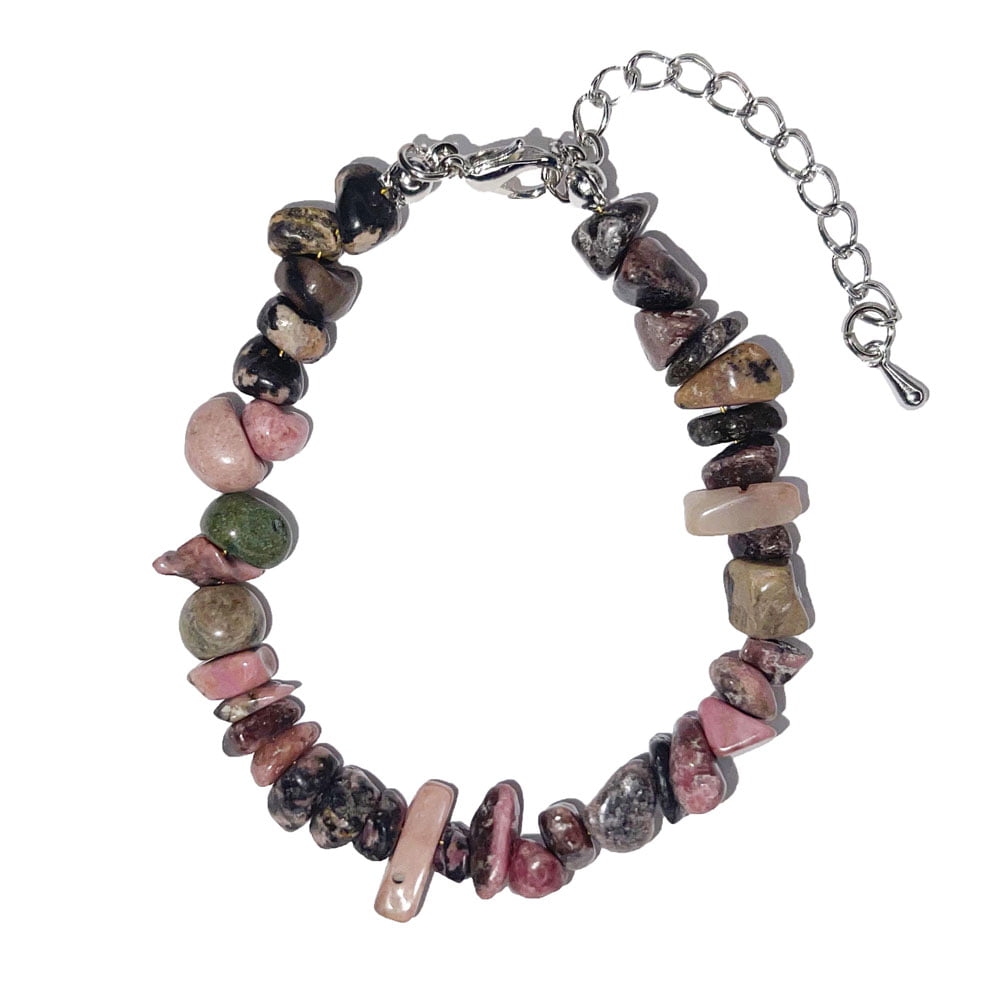 Bracciale in rodocrosite – Barocco con chiusura – da 19 a 23 cm