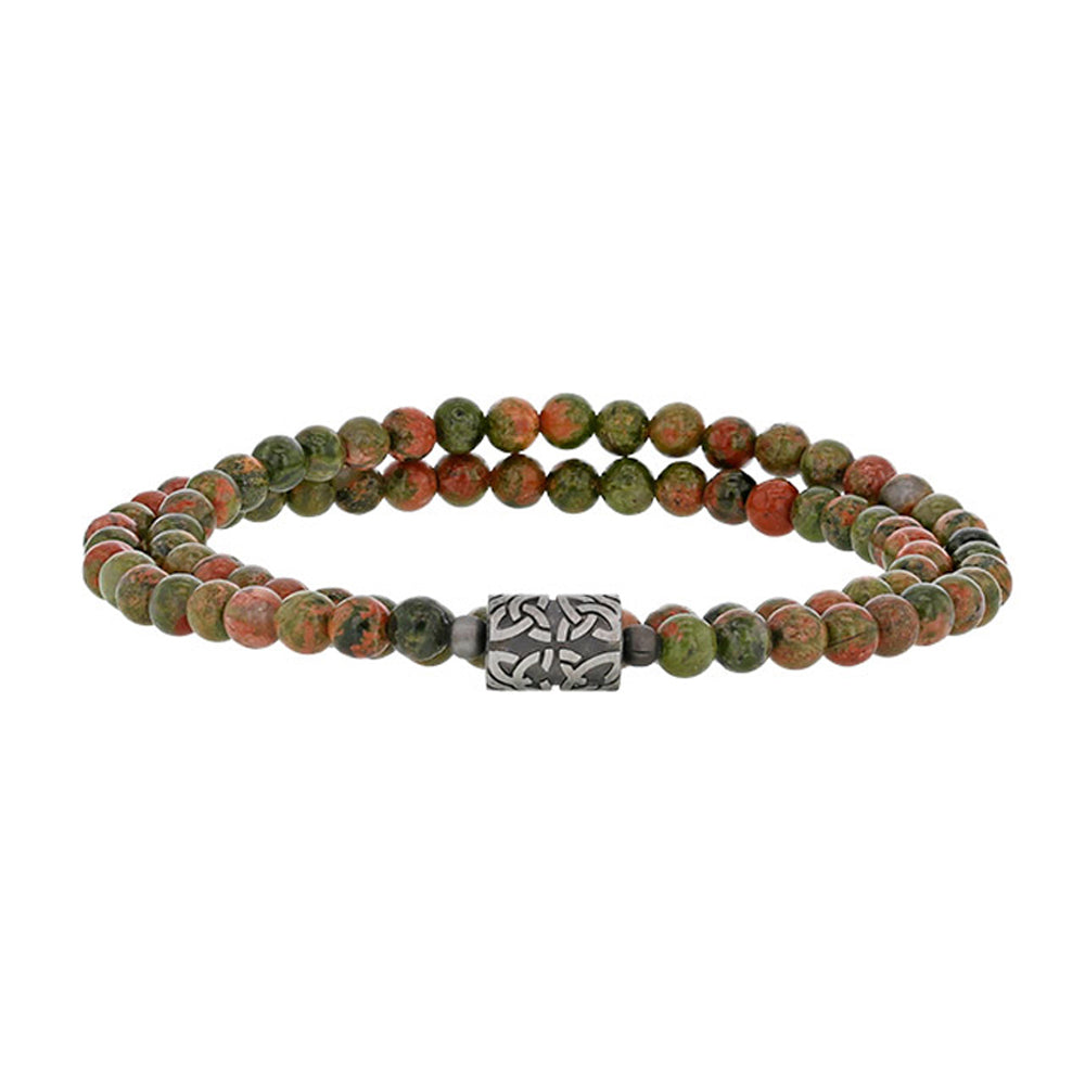 Bracciale Unakite “Per Lui” – Rif. F01-628
