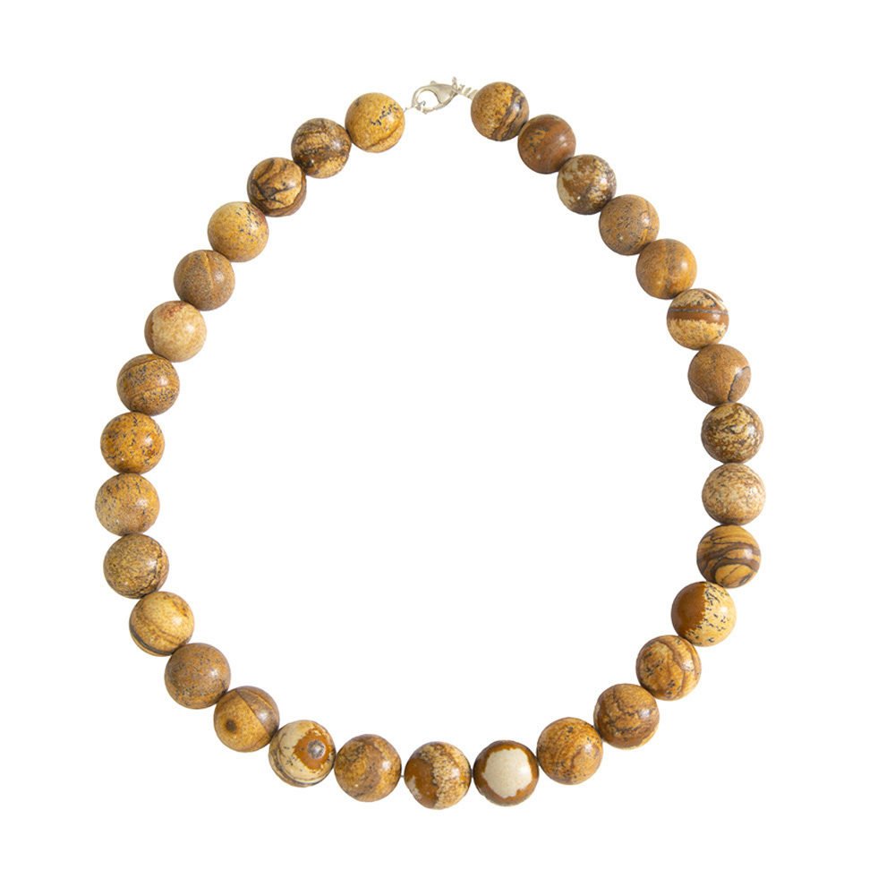 Collana di Diaspro Paesaggistico – Pietre sferiche