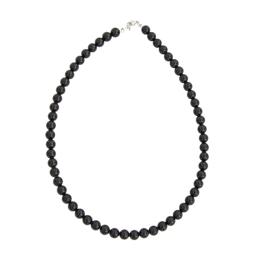 Collana in Agata Nera – Pietre sferiche