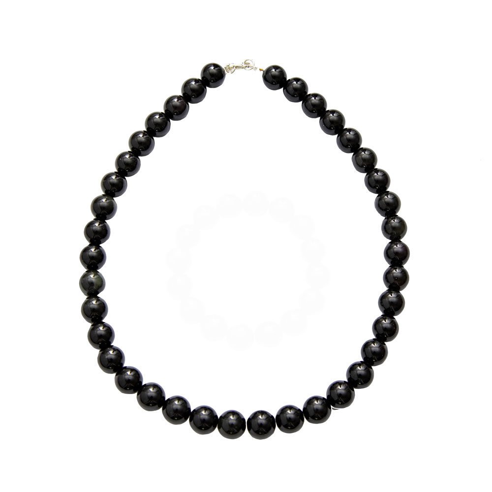 Collana in Agata Nera – Pietre sferiche