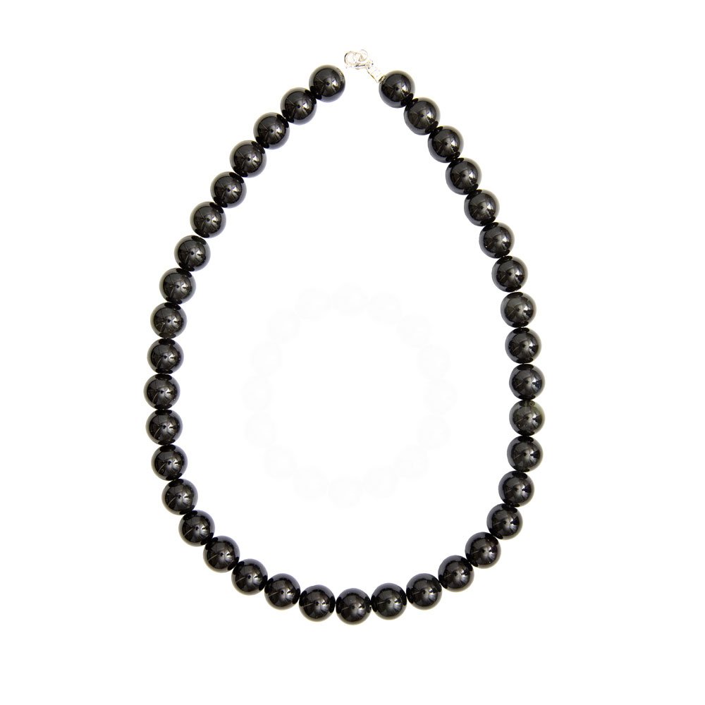 Collana in Agata Nera – Pietre sferiche