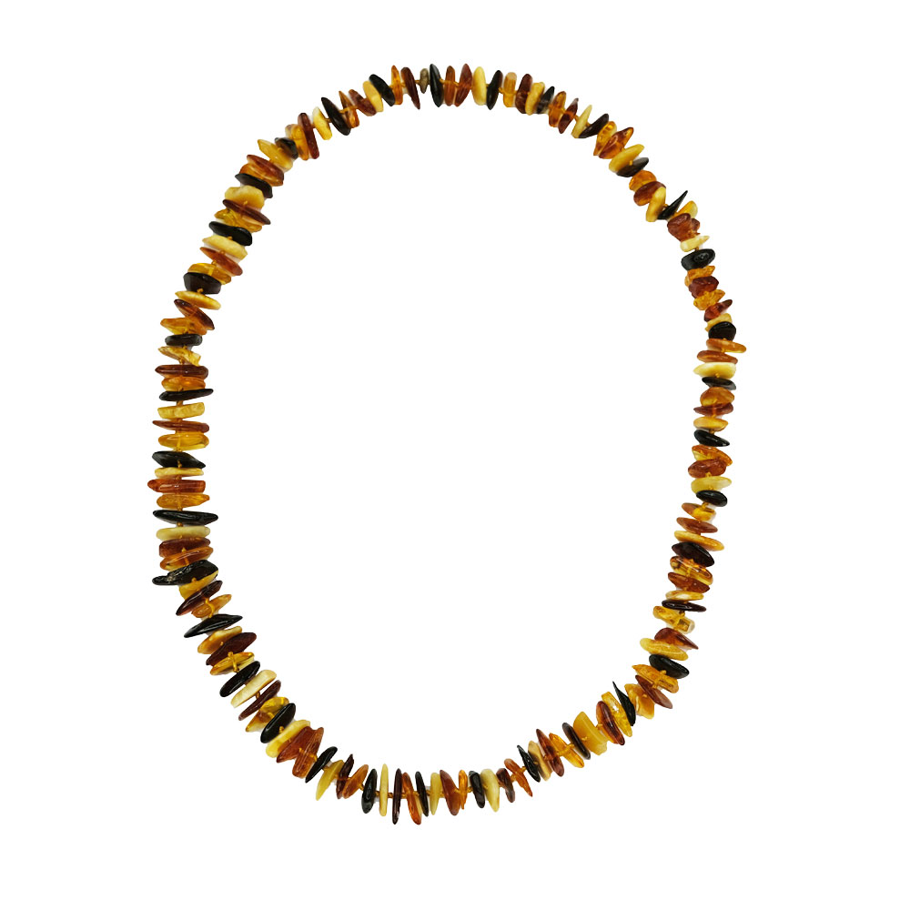 Collana di Ambra Multicolore – Barocca – 60 cm