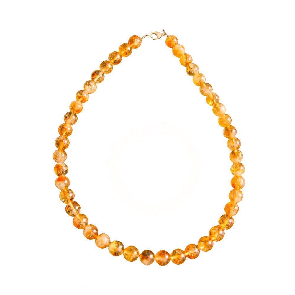 Collana con Citrino – Pietre Sferiche
