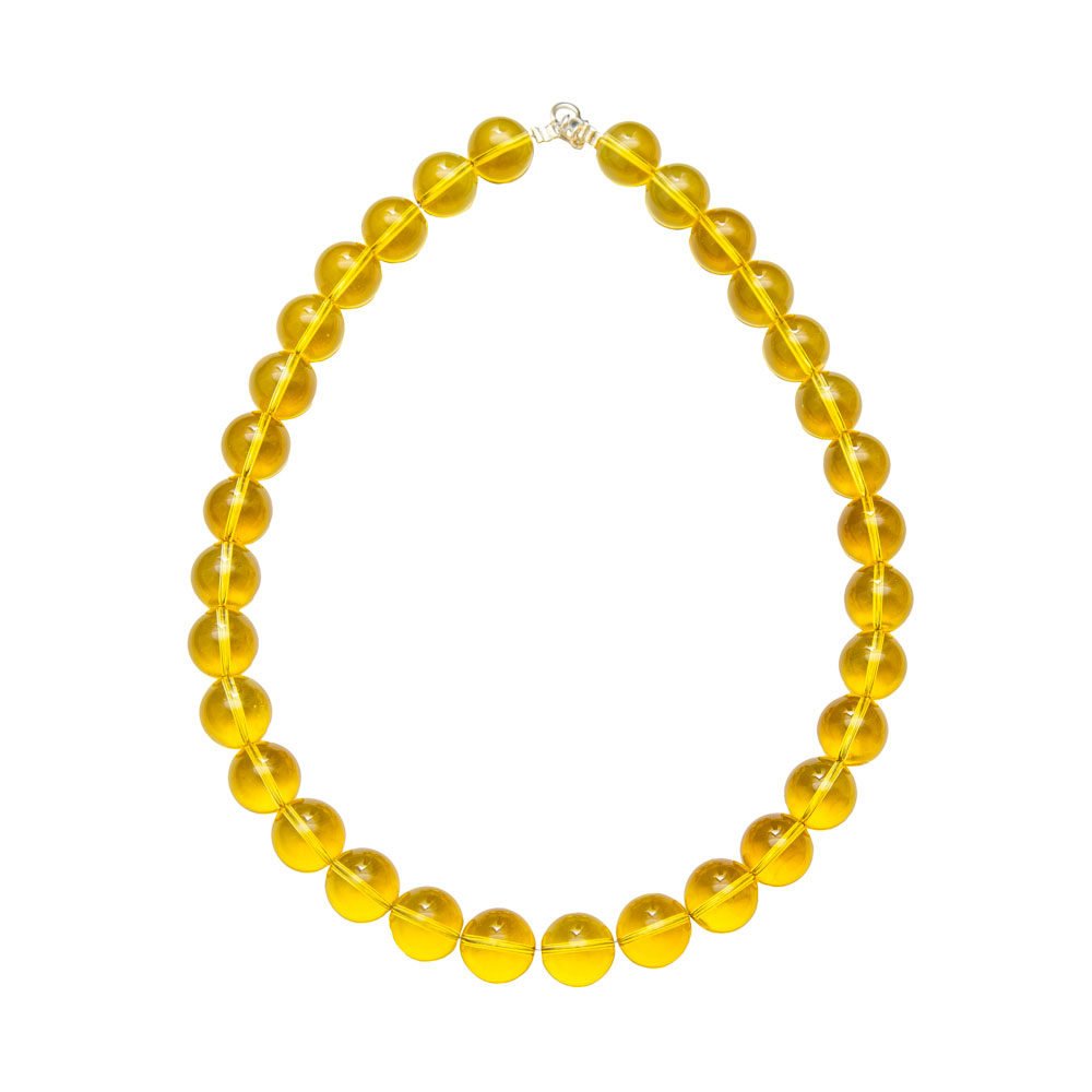 Collana con Citrino – Pietre Sferiche