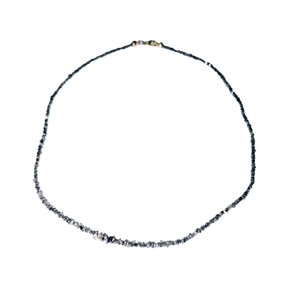 Collana con Diamanti Grigi – Barocca