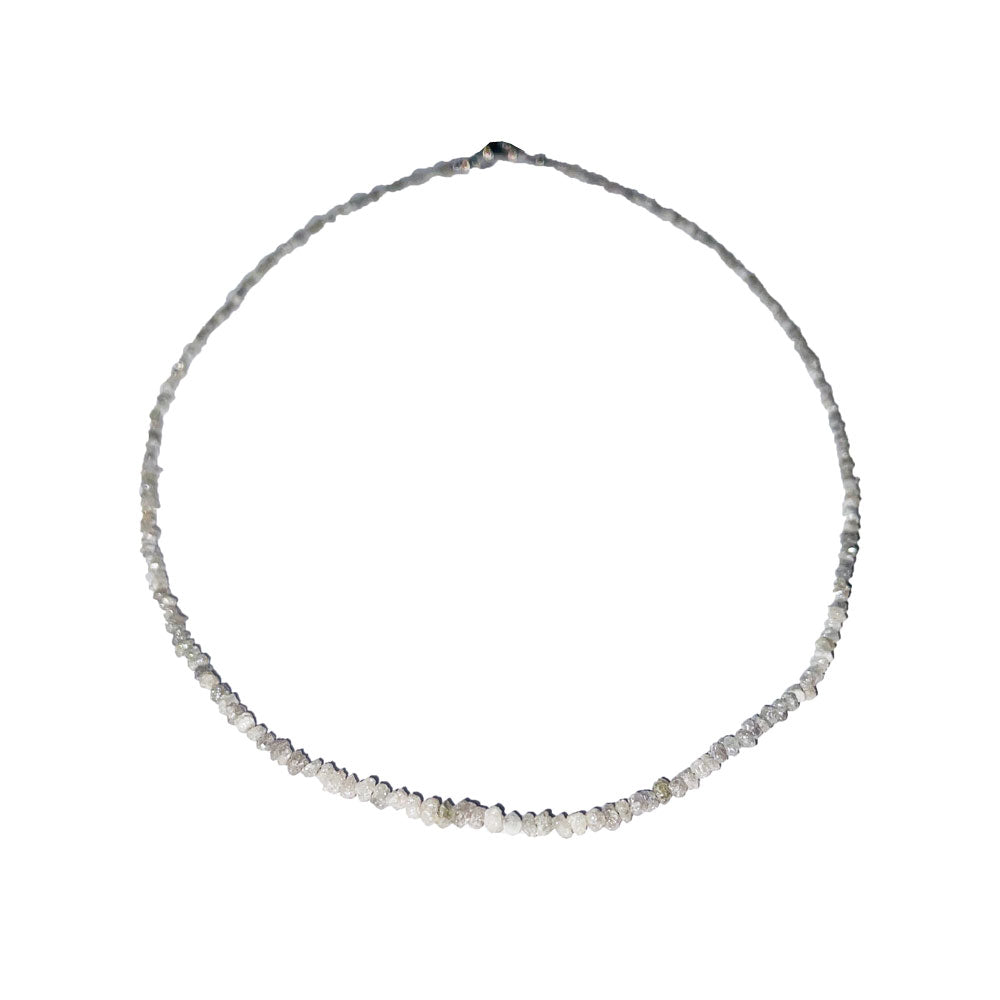 Collana di Diamanti Grigio Chiaro – Barocco