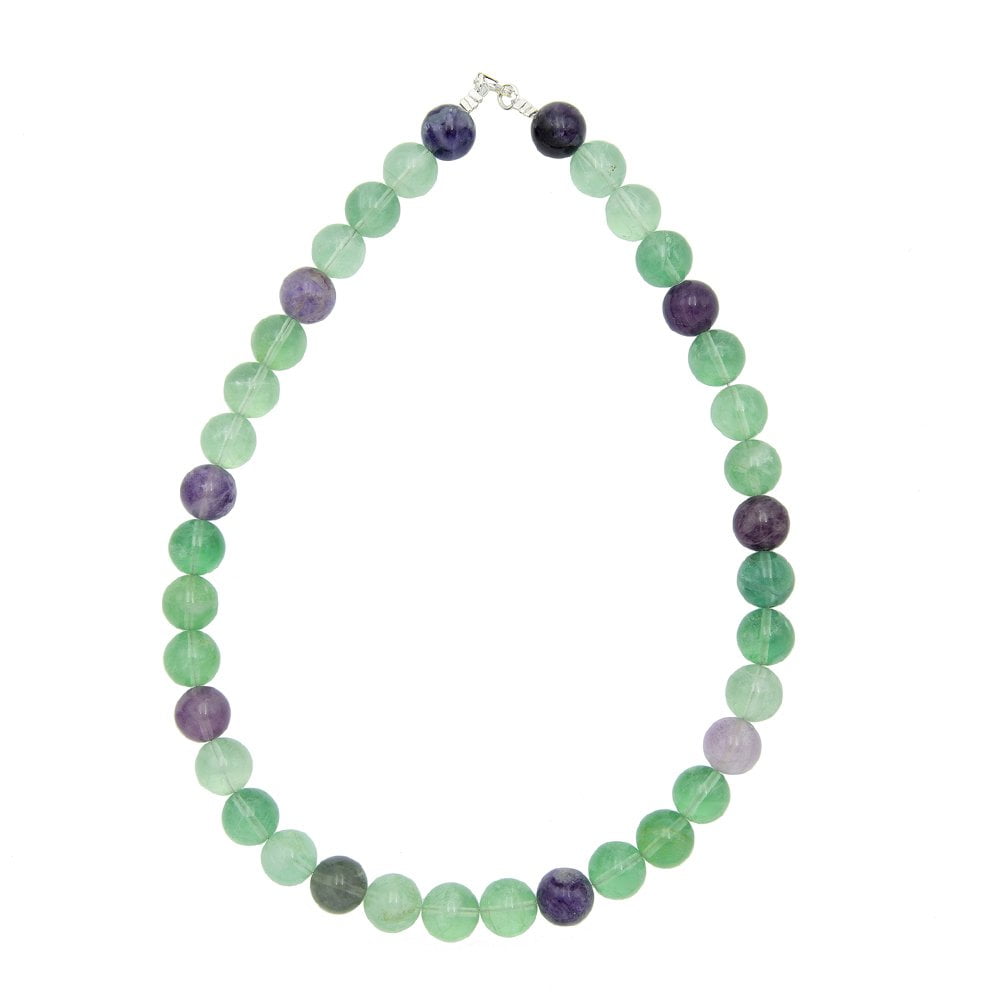 Collana in Fluorite Multicolore – Pietre sferiche