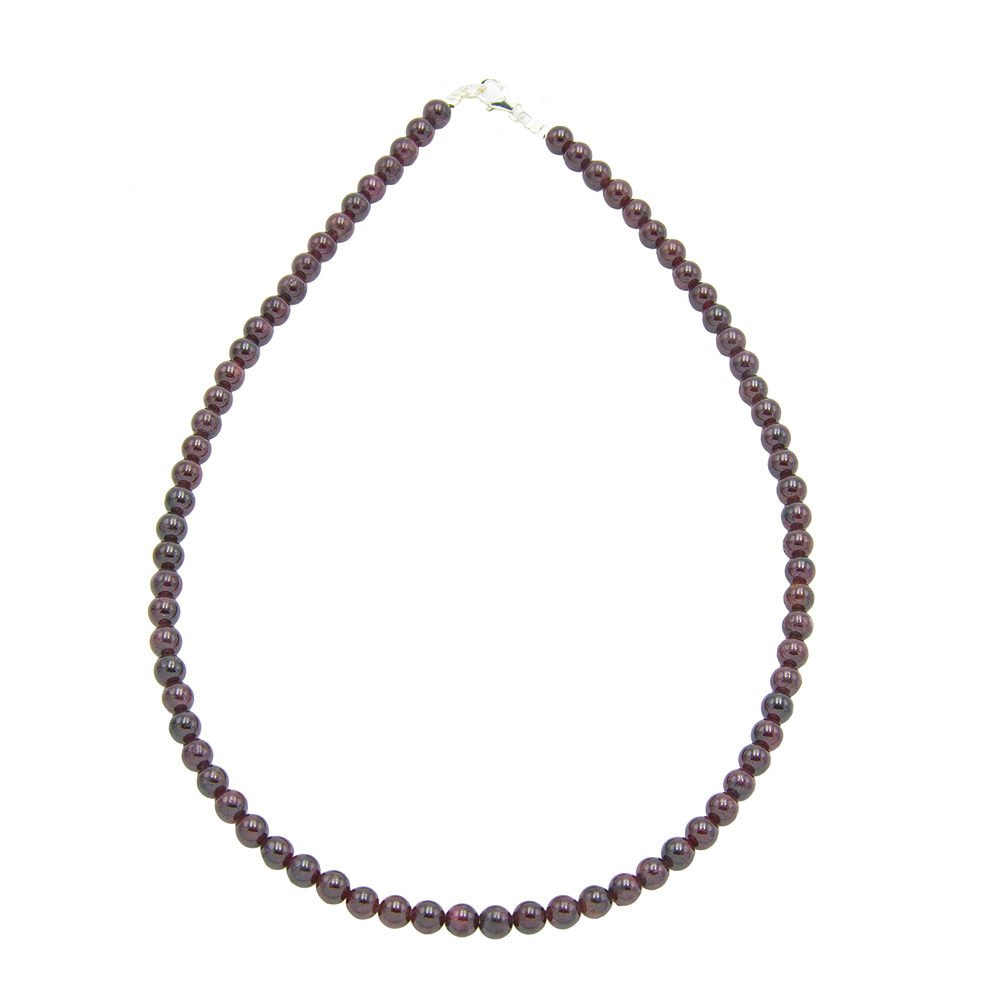 Collana di Granato Rosso – Pietre sferiche