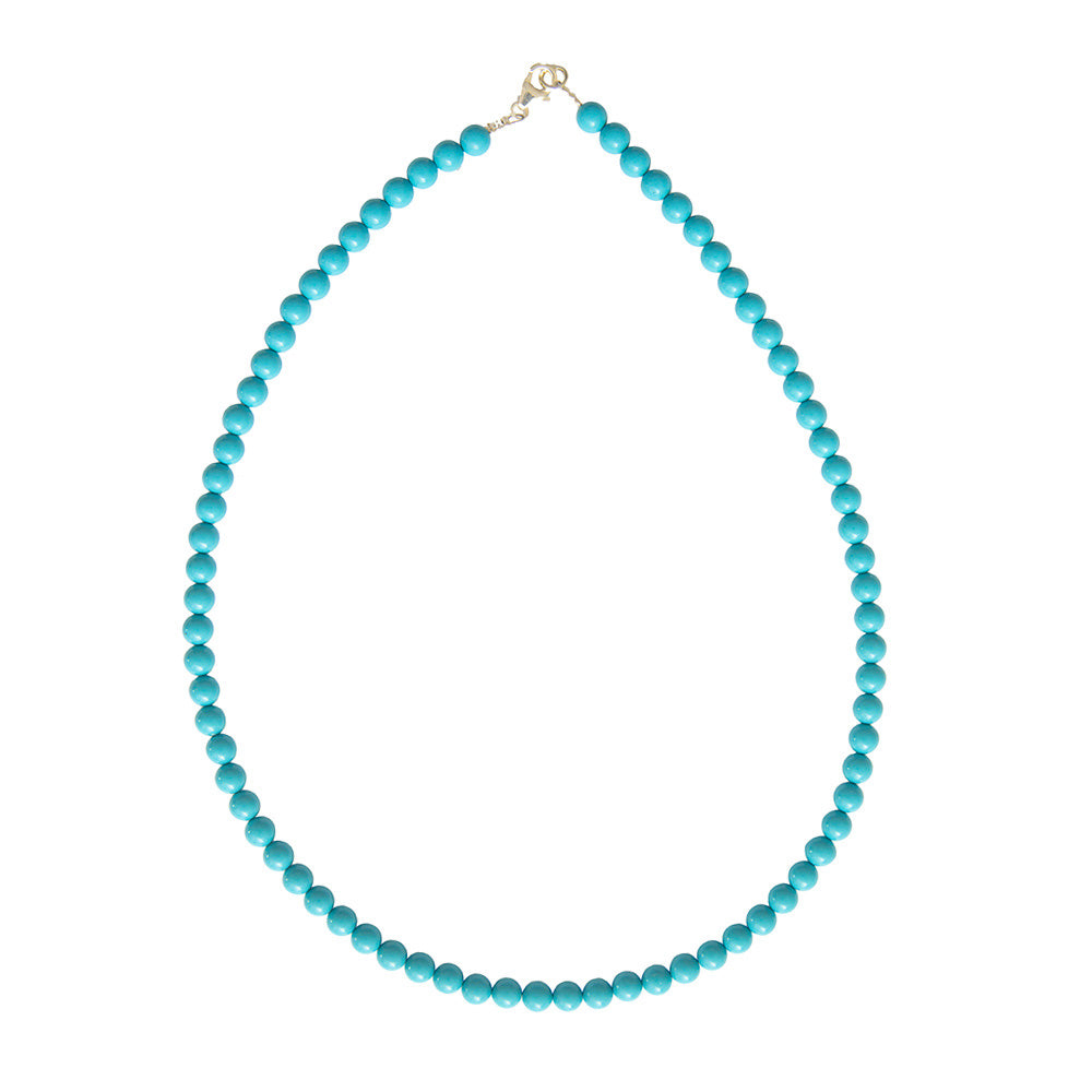 Collana di Howlite blu – Pietre sferiche