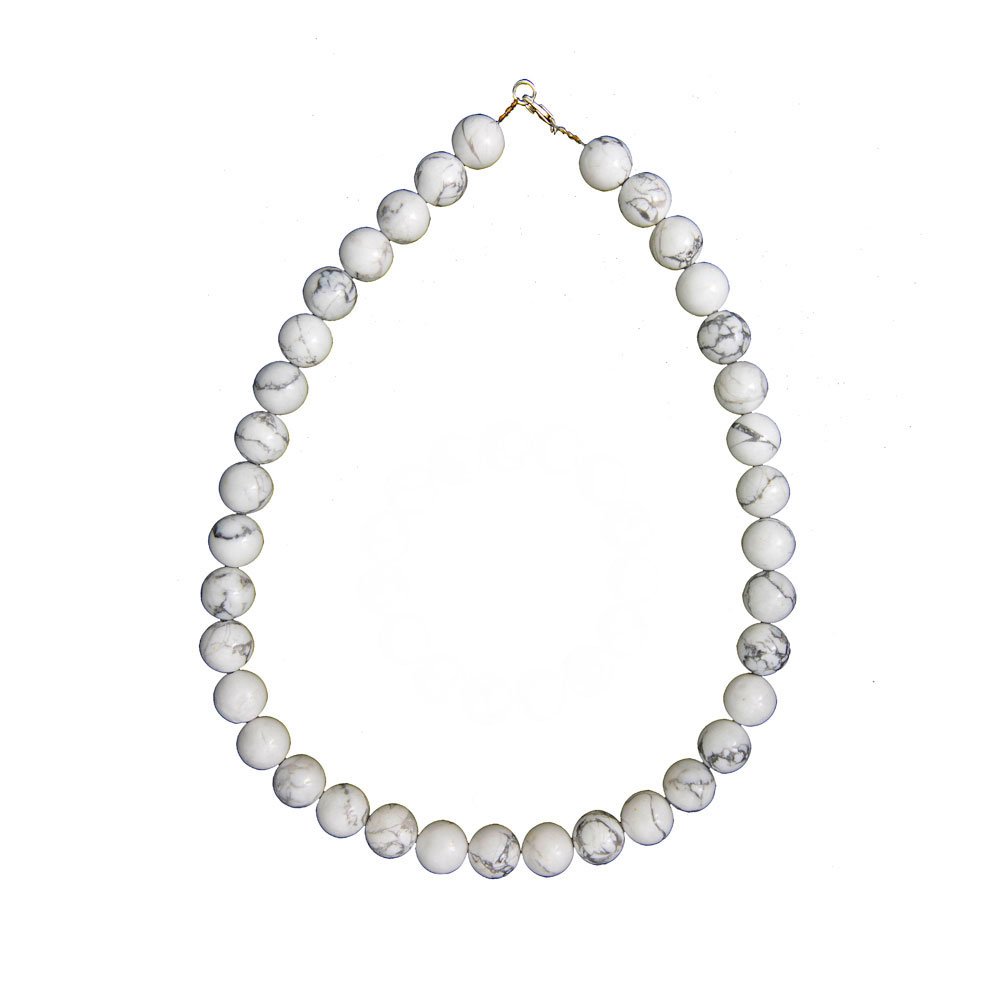 Collana di Howlite – Pietre sferiche