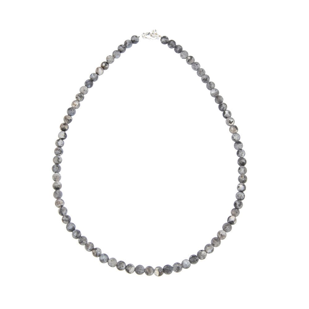 Collana Larvikite – Pietre Sferiche