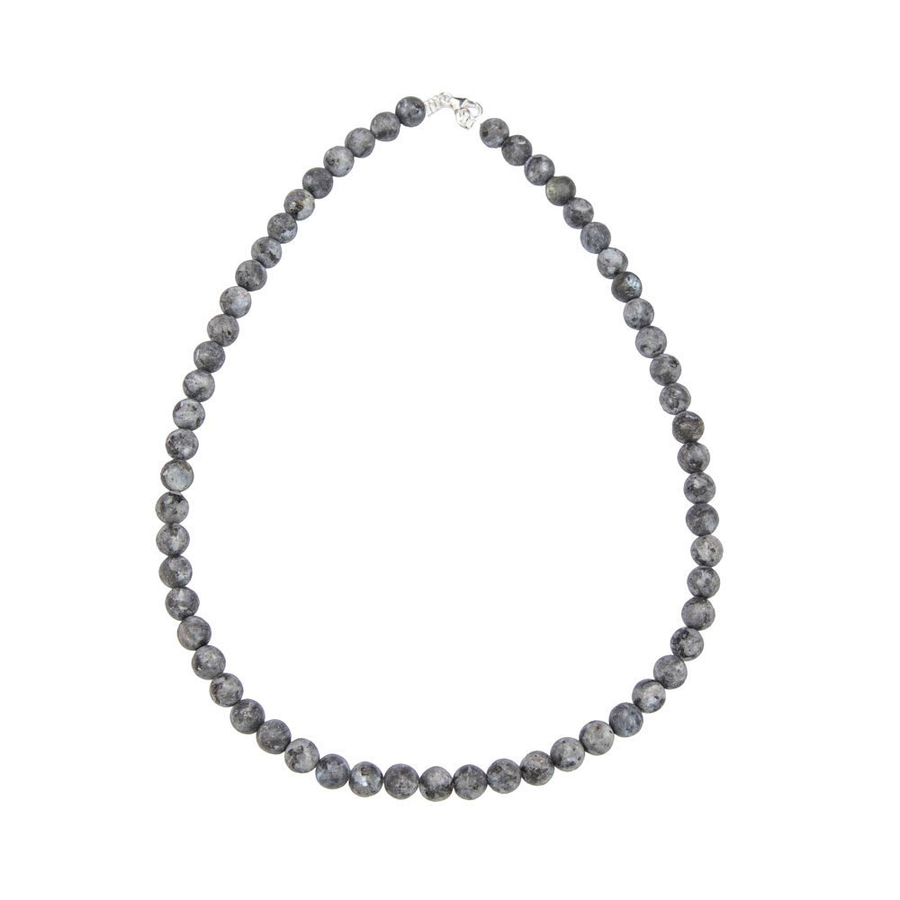 Collana Larvikite – Pietre Sferiche