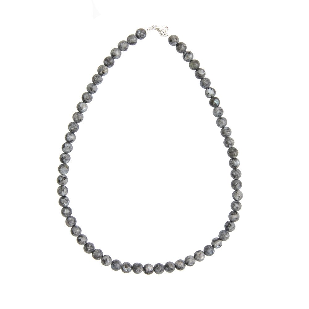 Collana Larvikite – Pietre Sferiche