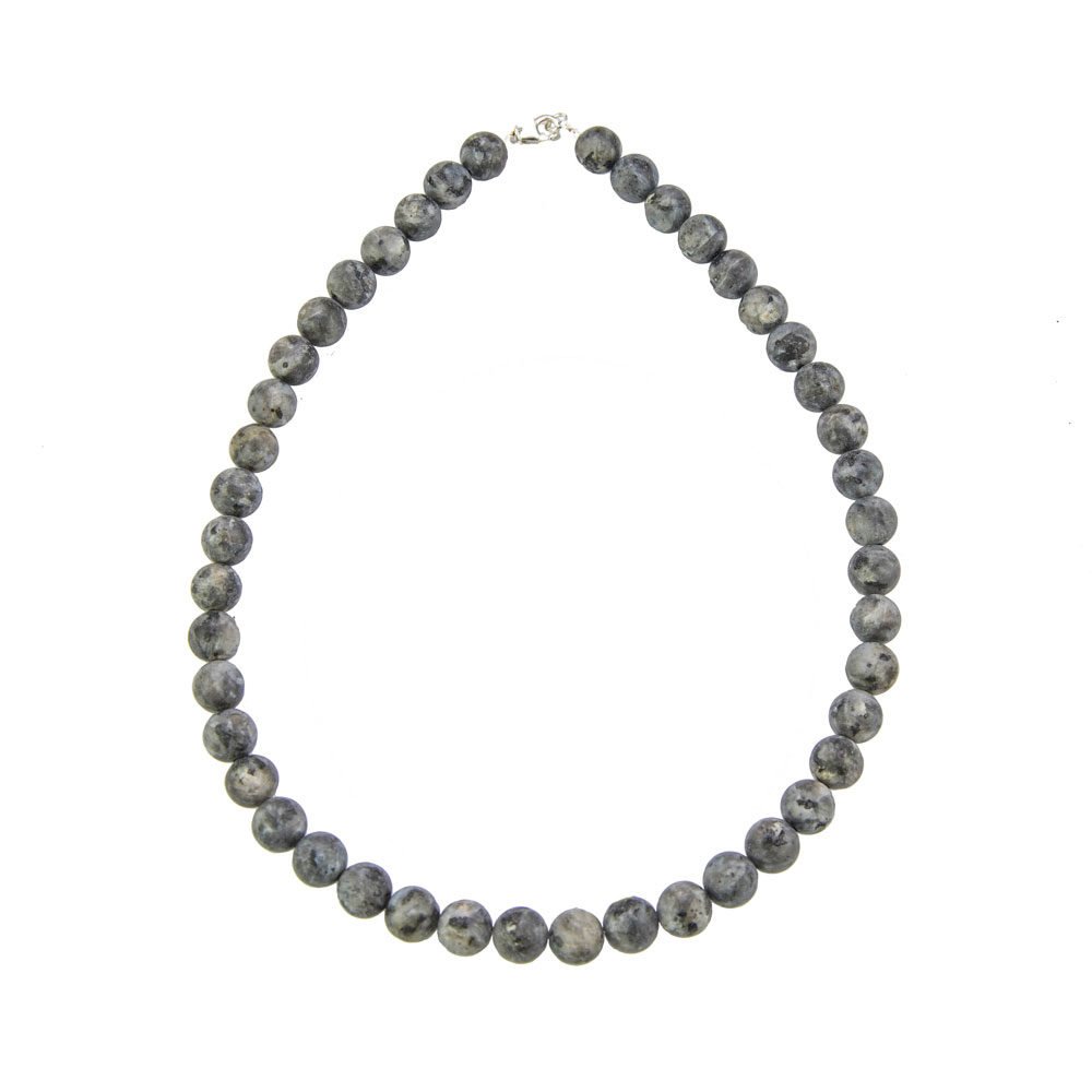 Collana Larvikite – Pietre Sferiche
