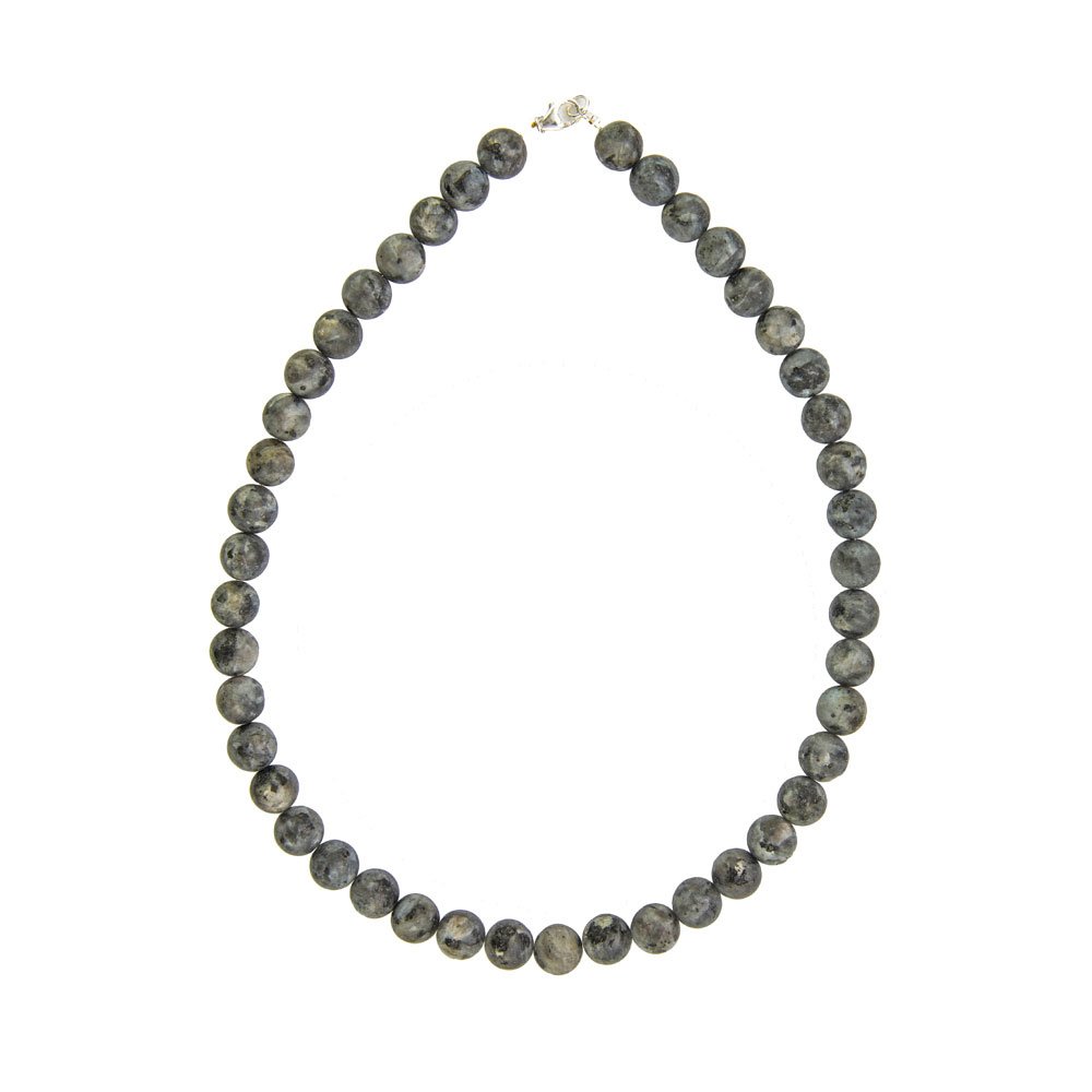 Collana Larvikite – Pietre Sferiche