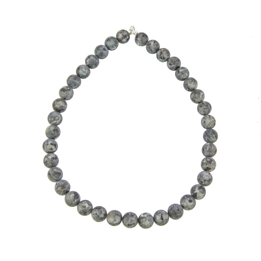 Collana Larvikite – Pietre Sferiche