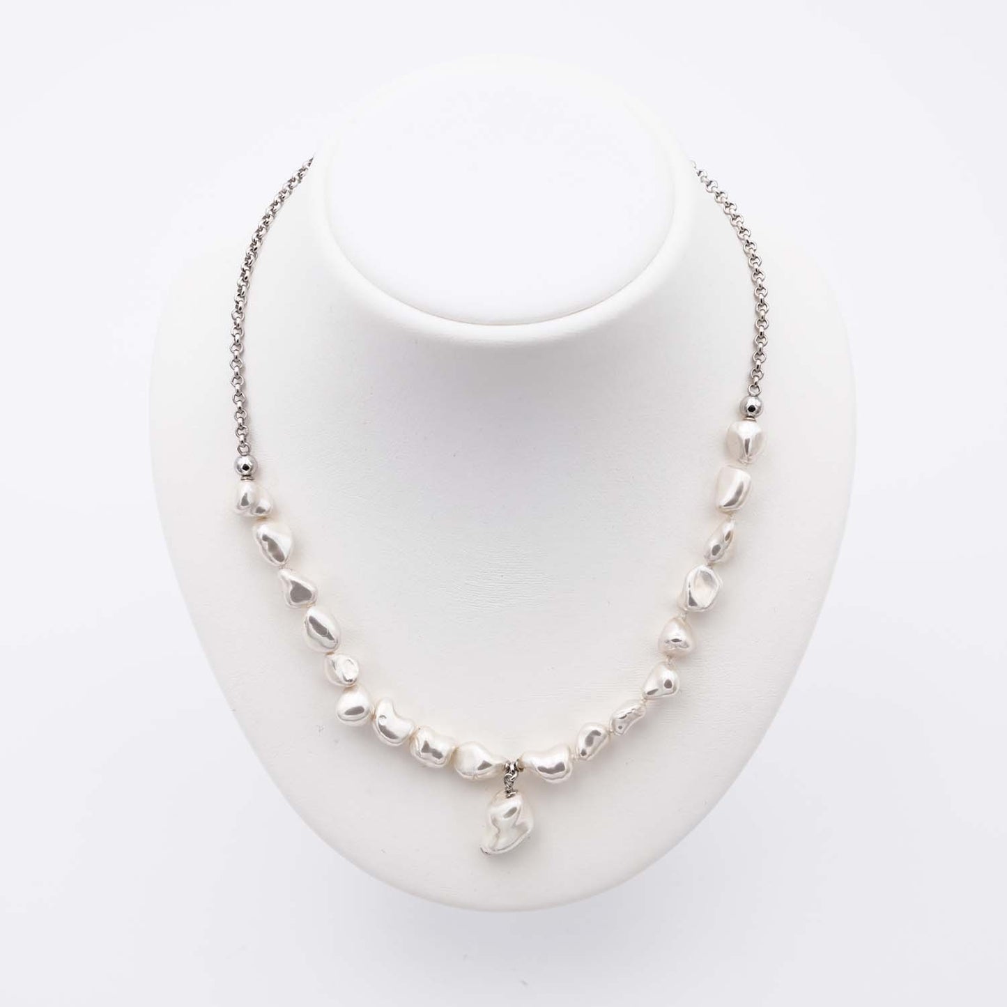 Collana di Perle di Maiorca – Barocca – Lunga. da 42 a 50 cm