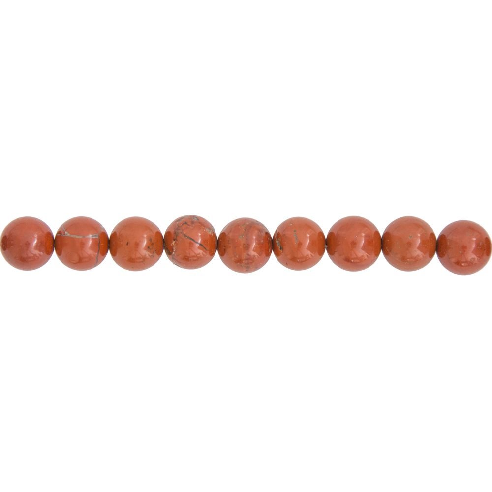 Filo di diaspro rosso – pietre sferiche da 6 mm