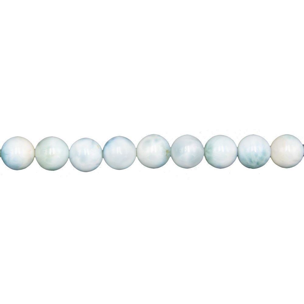Filo Larimar – Pietre sferiche da 6 mm