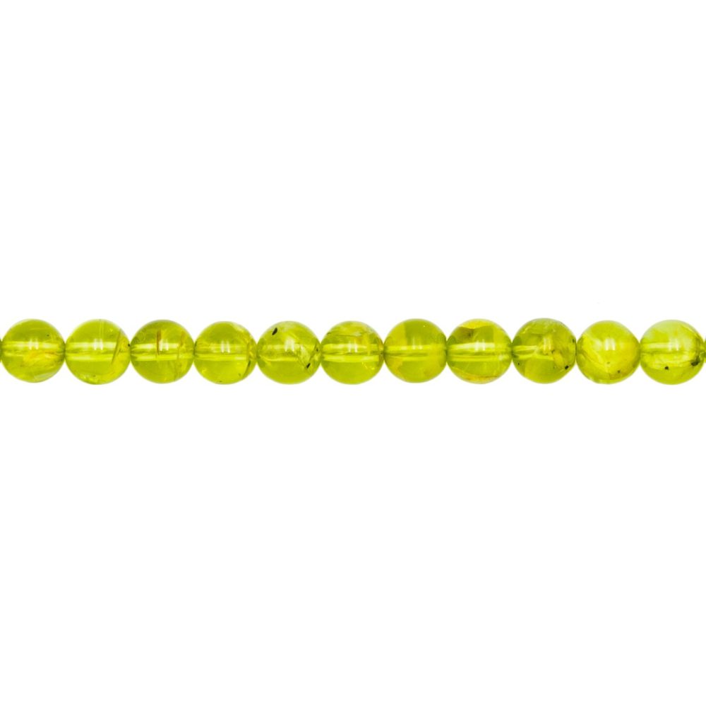 Filo di peridoto – pietre con perline da 6 mm
