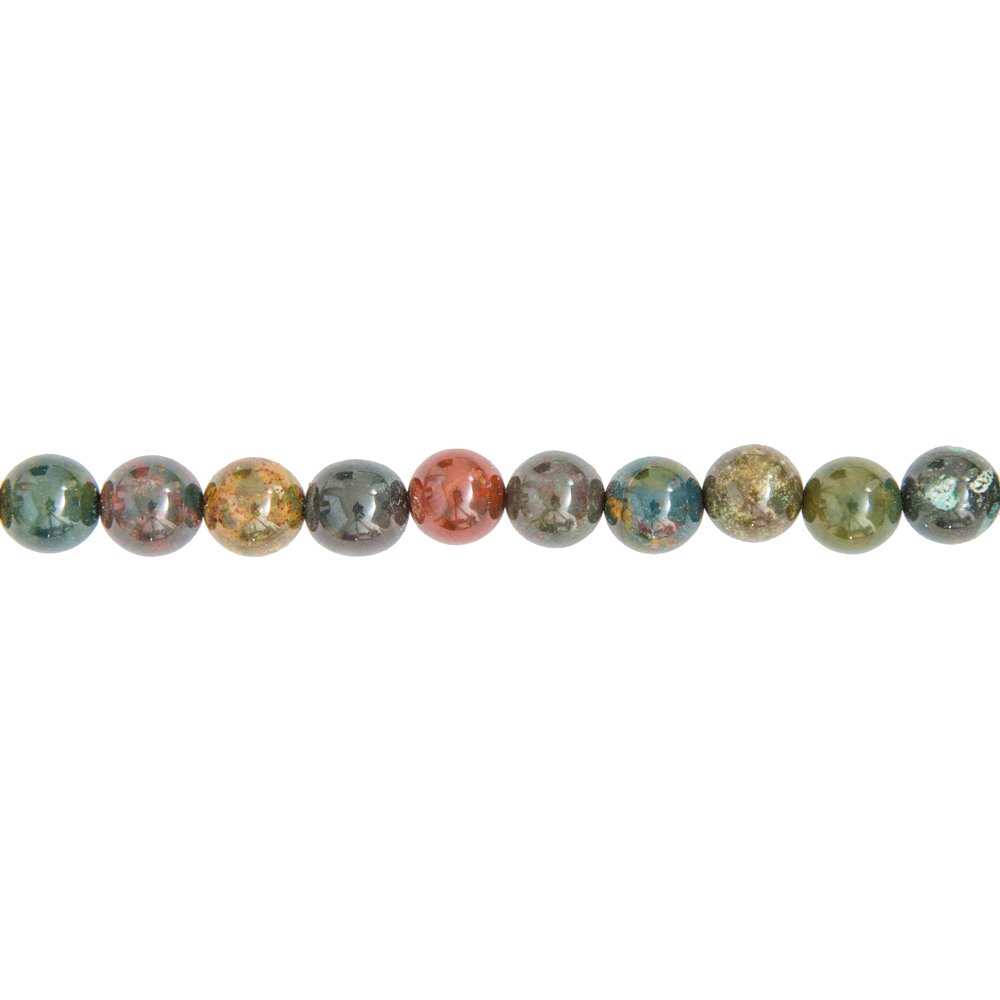 Filo di diaspro sanguigno: pietre sferiche da 6 mm