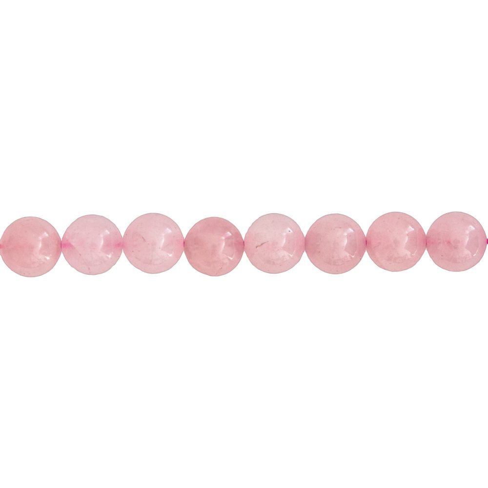 Filo di quarzo rosa – pietre sferiche da 6 mm