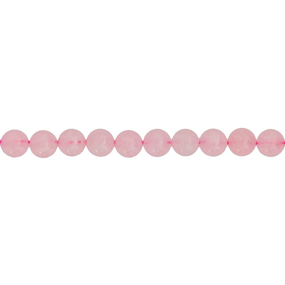 Filo di quarzo rosa – pietre sferiche da 6 mm