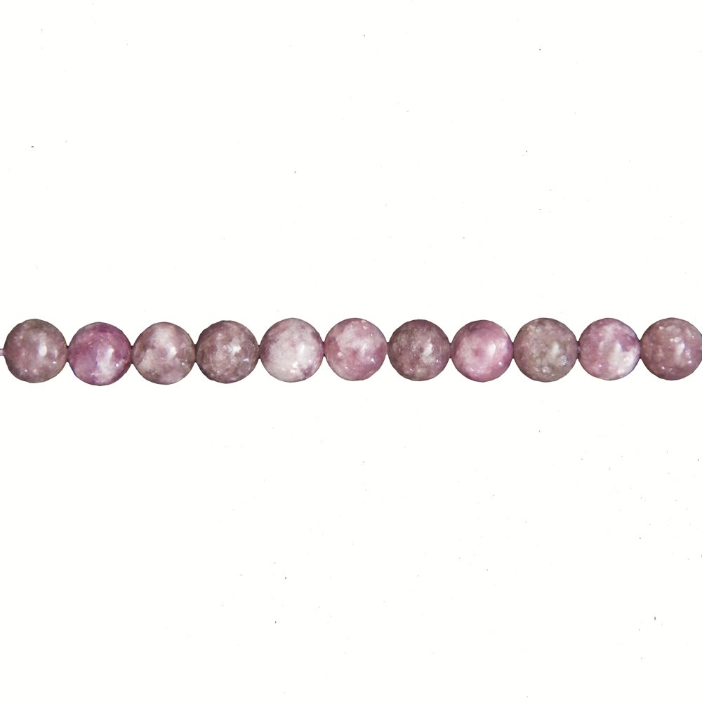 Filo di rubellite – Pietre sferiche da 6 mm