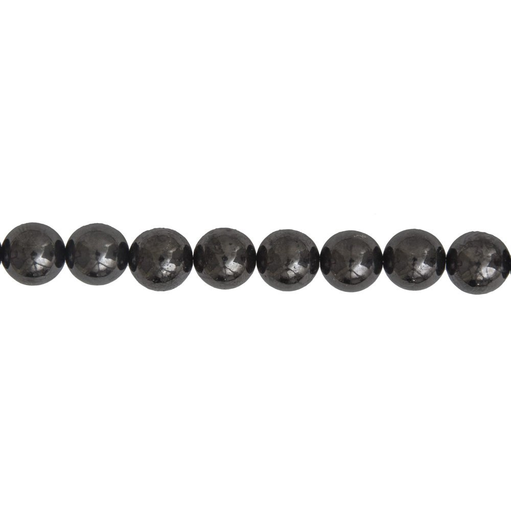 Filo di shungite – pietre sferiche da 6 mm