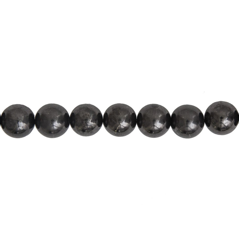 Filo di shungite – pietre sferiche da 6 mm
