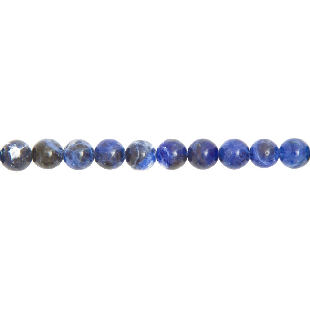 Filo di Sodalite – Pietre sferiche da 6 mm