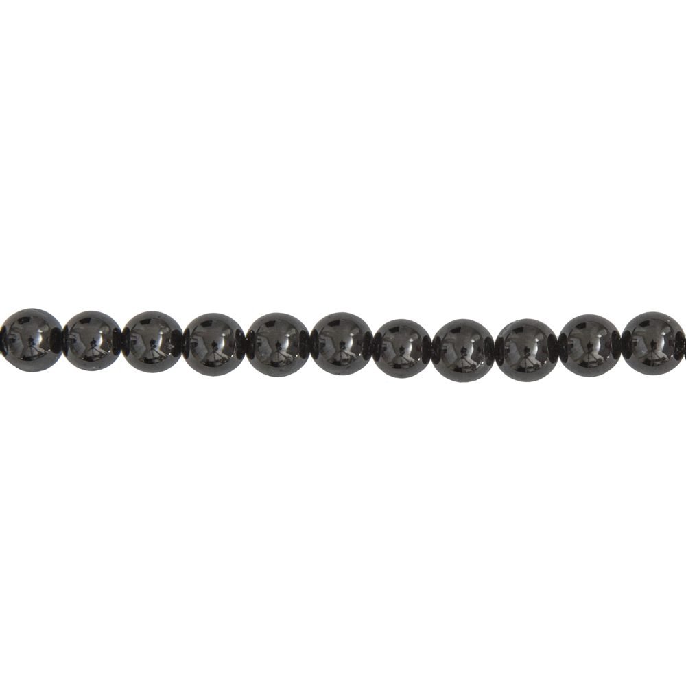 Filo di Tormalina Nera – pietre sferiche da 6 mm